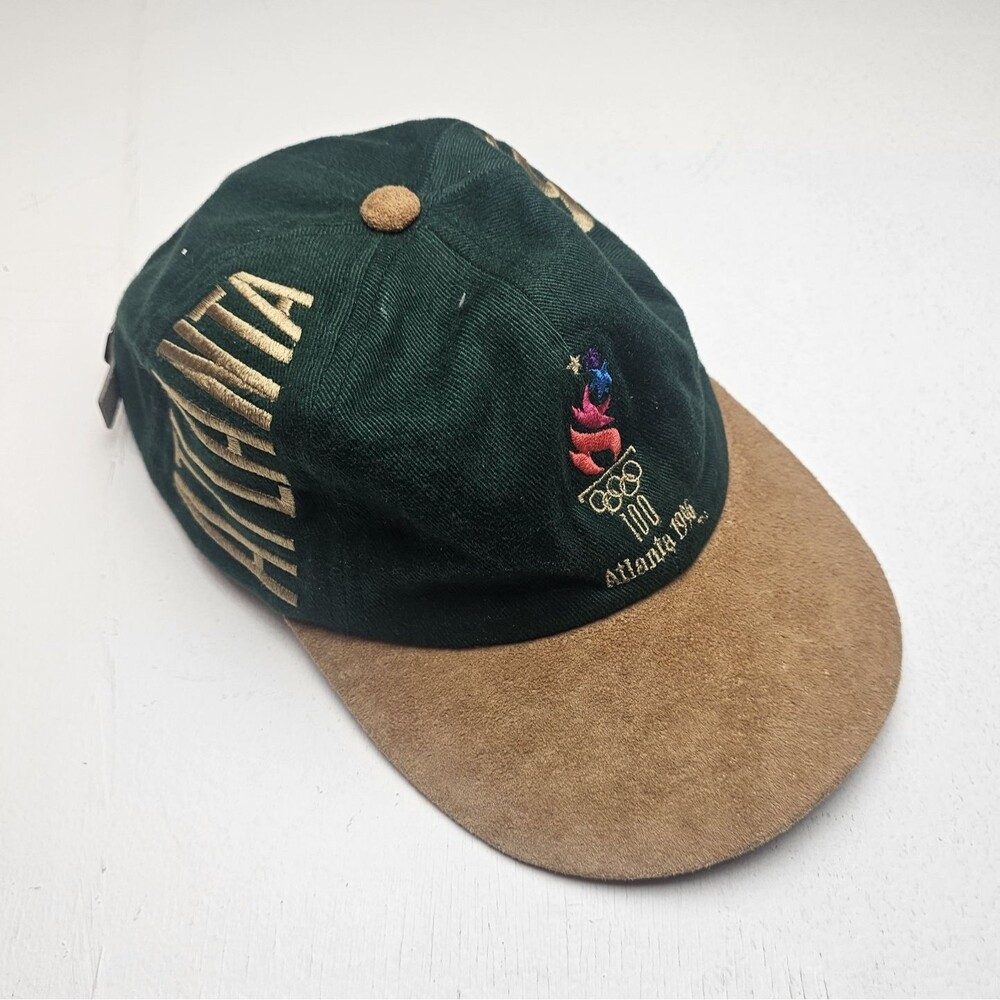 Vintage McDonald's Atlanta 1996 Olympics baseball cap Green Brown Cap